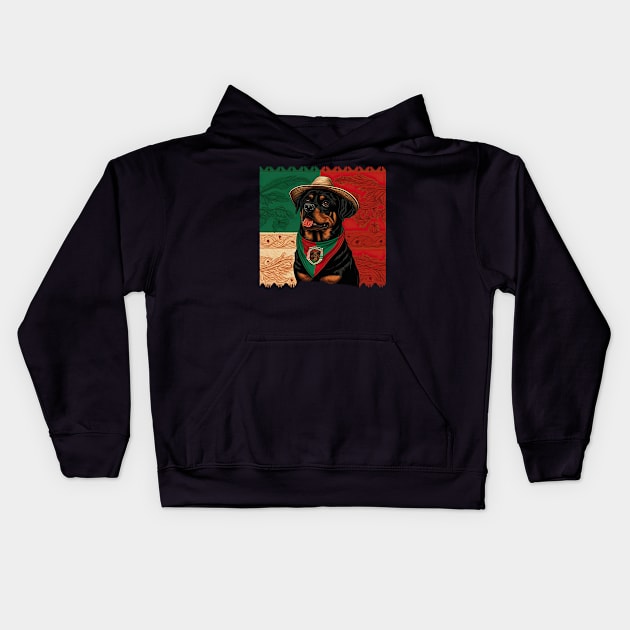 Rottweiler 5th of May Kids Hoodie by JayD World